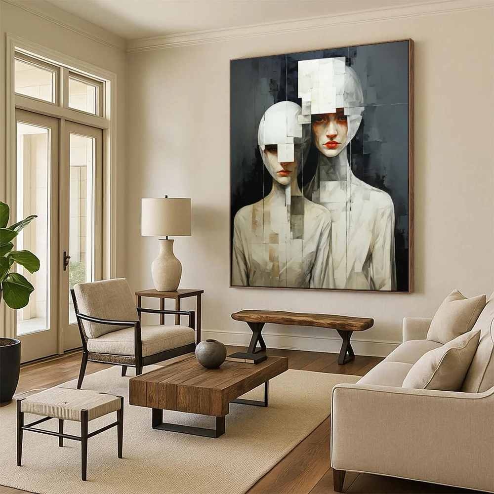 Painting Hand-painted Study Gallery Suited Abstract Artwork 4ZE7K